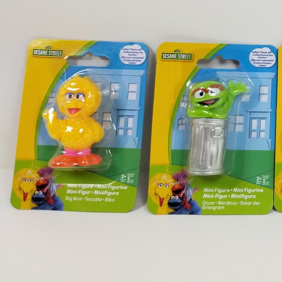 Sesame Street Action Figure set cake decorations approxima 2" + or - - Picture 2 of 15